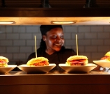 Serving our great burgers
