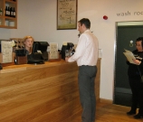 Serving a hungry customer