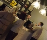 Placing their orders